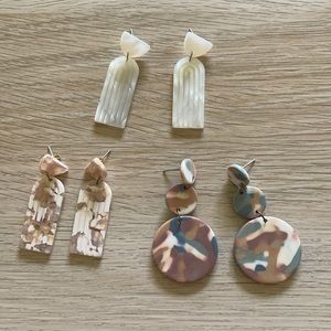 Handmade acrylic earrings